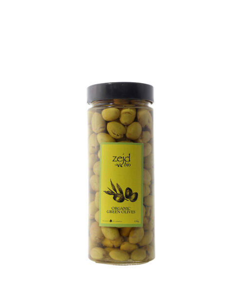 Organic Souri Green Cracked Olives