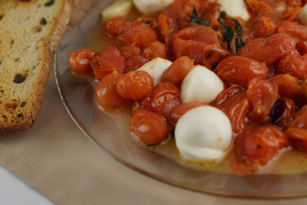 Roasted Cherry Tomato Caprese