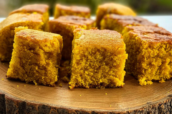 Turmeric Cake (Sfouf)