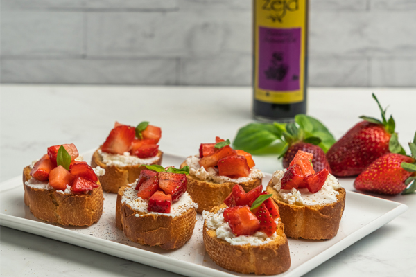 Strawberry Balsamic Bruschetta